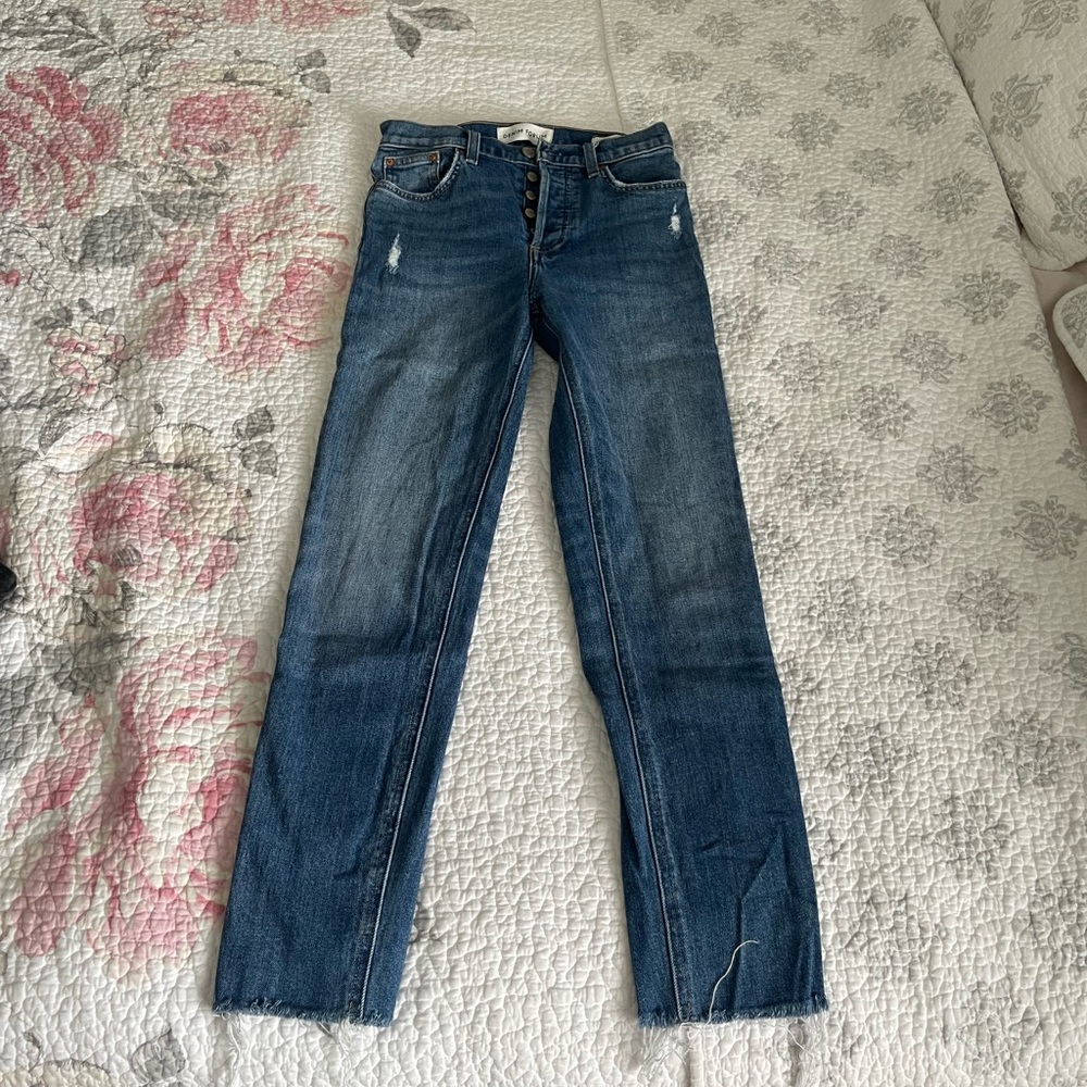 Aritiza Denim Forum Jeans, size 25, Yoko High Rise Slim
